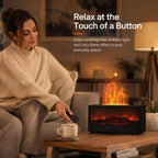 Chimenea Calidé – Humidificador con efecto llama y 7 colores
